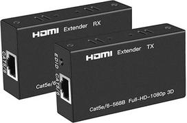 Ozvavzk HDMI Extender 200ft HDMI į RJ45 Ethernet per Cat5e/Cat6 kabelį Perdavimas HDMI LAN adapteris HDMI siųstuvas kartotuvas Palaiko 1080P 3D HDCP EDID POC (reikalingas tik TX maitinimas)