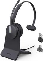 Yealink BH70 su stovu "Bluetooth" ausinės su mikrofonu namų biurui, iki 35 valandų pokalbio laiko, "Teams" sertifikuotos monofoninės "Bluetooth" belaidės ausinės, ≤90 min. greitas įkrovimas, USB C į A