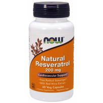 Now Foods Natural Resveratrol 200 mg 60 vcaps