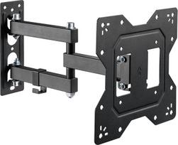 "PureMounts" televizoriaus sieninis pakreipiamas ir pasukamas universalus laikiklis su šarnyrine ranka Max. VESA 200 x 200 mm, skirta 23-43 colių plokščiam ir išlenktam monitoriui iki 30 kg, juoda