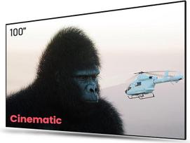 AWOL VISION Ambient Light Rejecting (ALR) Screen Projector 100 Inch for Short Distance Projector 4K Fixed Frame, 80% Improved Image Quality, 95% Celling Light Rejecting (CLR), Active 3D - C100
