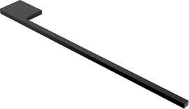 kalb Plonas rankšluosčių laikiklis praustuvui juodas aliuminis Ilgis 400 mm Aukštis 8 mm Gylis 50 mm