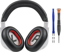 SOULWIT baltyminės odos ausų pagalvėlės ir galvos juosta "Plantronics BackBeat Pro 2", "Voyager 8200 UC" ausinių atsarginių dalių rinkinys, skirtas "Plantronics BackBeat Pro 2", "Voyager 8200 UC" ausinių atsarginėms remonto dalims