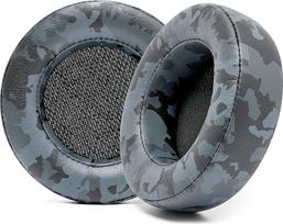 WC Upgraded Replacement Ear Pads for Corsair Virtuoso Gaming Headset Made by Wicked Cushions | Improved Durability, Thicker, Softer Leather and Sound Insulation | Black Camo