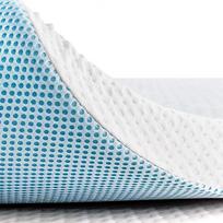 "Hokway" 5 cm viengubo atminties putų čiužinio viršutinis sluoksnis, minkštas ir vėsinantis gelio užpildytas lovos padas, patogus slėgio mažinimas, 5 cm čiužinio viršutinis sluoksnis su skalbiamu bambuko užvalkalu su užtrauktuku (5