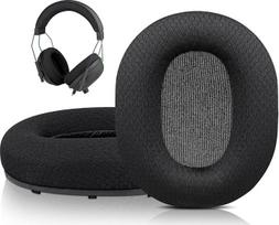 SOULWIT pakaitinės ausų pagalvėlės Razer BlackShark V2/BlackShark V2 Pro (netinka 2023 modeliui) žaidimų ausinėms, pagalvėlės su didelio tankio garso izoliacijos putomis - BlackShark MF Black