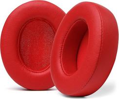 WC Wicked Cushions Replacement Ear Pads for Beats Studio 2 & 3 (B0501, B0500) Wired & Wireless | Does Not Fit Beats Solo | Softer Leather, Improved Foam and Stronger Adhesive | Red