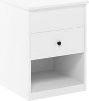 "Furinno Jensen" pakeliamasis naktinis staliukas, baltos spalvos