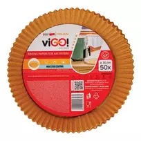 Karšto oro gruzdintuvės kepimo įdėklai VIGO! 16CM 50VNT