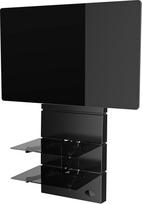 "Meliconi Ghost Design 3500 Rotation Black Matt" sieninis laikiklis televizoriams nuo 32 iki 70 colių (32 colių) Vesa 200 300 400 mm