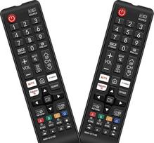 2 vnt. pakuotė: Ersatz-Fernbedienung für Samsung (BN59-01315B) - Universal-Smart-TV-Fernbedienung für Samsung kompatibel mit allen QLED/LED/4K UHD HDR Smart-TV 2024-2017 Modelle, inklusive Netflix