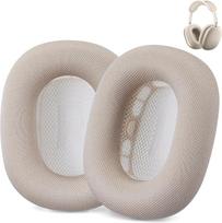 AHG Accessory House Ersatz-Ohrpolster für Airpods Max, kompatibel mit Kopfhörern (Starlight 2024), mit Silikon ausgekleidetes Netzgewebe, hochdichter Schaumstoff, starker Magnet