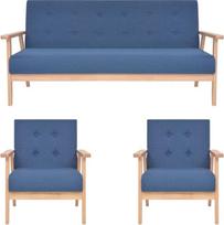 DYRJDJJWIDHW Lauko terasos komplektas, lauko baldų komplektas, karalienės miegamoji sofa, 3tlg. Sofagarnitur Stoff Blaucouch,honbay sekcinė sofa,gnixuu sekcinė sofa,Love sac sofa,