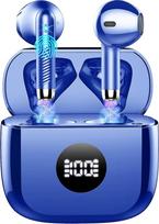 Jxrev Belaidės ausinės "Bluetooth" ausinės "Ear Bud In Ear" LED maitinimo ekranas "Bluetooth Earbud" jutiklinio valdymo ausinės su mikrofonu, skirtos "Android iOS", itin lengvos ir nešiojamos IP7 vandeniui