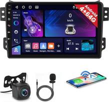 [4+64GB] Hikity 2 DIN Android automobilinis radijas Suzuki Splash Ritz, Opel Agila 2004-2014 Belaidis Carplay Android automobilis, 9 colių ekranas Bluetooth automobilinis radijas navigacija atbulinės eigos kamera WiFi FM RDS radijas SWC