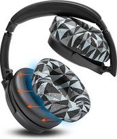 "WC SweatZ QuietComfort" patentuoti ausų pagalvėlių užvalkalai "Bose QuietComfort 45, 35, 35ii, QC2, QC25, QC15, AE2, AE2i, SoundTrue, SoundLink" pagal "Wicked Cushions" | Geo Grey