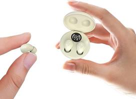 "Xmenha" nematomos mažos ausinės Belaidės "Bluetooth In-Ear" ausinės Tikros mini belaidės ausinės ausinės Ausinės ausinės Mažiausios miego ausinės "Bluetooth" belaidės ausinės mažoms ausims Ausų kanalai