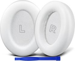 SOULWIT Pakaitiniai ausų pagalvėlės Pakaitinės ausų pagalvėlės "Bose QuietComfort (QC) Ultra Wireless" ausinėms, minkštesnės baltyminės odos pagalvėlės, didelio tankio triukšmą slopinančios putos