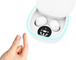 TWS belaidės "Bluetooth 5.4" mažos nematomos mini ausinės "In-Ear" ENC triukšmo slopinimo minkštos ausinės Mikro ausinės mažesnėms ausims Paslėptos mažytės ausinės su mikrofonu "iPhone