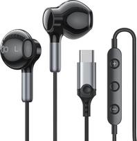 USB C tipo ausinės "iPhone 15 16 Plus Pro Max" ausinės su kabeliu C tipo ausinės su mikrofonu Garsumo valdymas USB C tipo ausinės "iPad Pro Air 5/4 Mini 6" "Google Pixel" 9 8 7 6 "Samsung