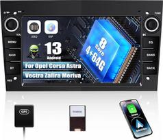 [8 branduolių] CAMECHO 4+64G Android 13 Carplay/Android automobilinis radijas Opel Antara Vectra Sigum Combo Zafira Astra Corsa, 7 colių jutiklinis ekranas su GPS WiFi Bluetooth 5.0 FM RDS DSP 32EQ