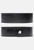 Gorilla Wear 4 Inch Carbon Leather Lever Belt - Black Profesionalus diržas