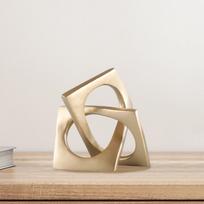 Geometrinė skulptūra Dekoratyvinė figūrėlė Kolekcija, Stalo puošmena Moderni statulėlė Knygų lentynai, L