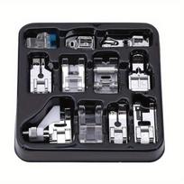 11 vnt./rinkinys siuvimo mašinos pėdelės rinkinys buitinei siuvimo mašinai pėdelės pynimo siuvimo mezgimo pėdelės dalys ir priedai 11pcs/set