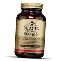 Vitaminas B3, Nikotino rūgštis, Niacinas 500, Solgar 250 augalinių kapsulių (36313202) 250vcaps