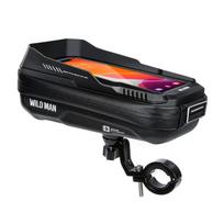 WILDMAN traveling bag for bike handlebars with zipper 0.5L (4"-7") XT3S black