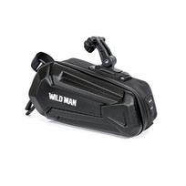 WILDMAN traveling bag under bike saddle with zipper 1,2L XT7 black
