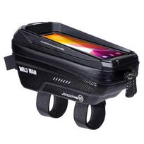 WILDMAN traveling bag for bike frame with zipper 1,2L (4"-7") MS66 black