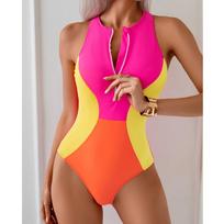2025 Sexy One Piece Swimsuits Closed Women's Swimwear Sports Surfing For Swimming Wear Body Bathing Suits Beachwear Pool Bather S