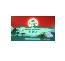 Stevija: natūralus cukraus pakaitalas (25 pak., 1 g), Ekologiška stevija, ekologiška Indija