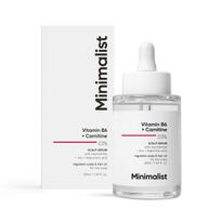 Galvos odos serumas su B6 vitaminu ir karnitinu 0,3% (50 ml), B6 vitaminas + Karnitinas 0,3% Galvos odos serumas, Minimalistinis