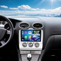 OiLiehu 4G + 64G 8 branduolių Qualcomm Snapdragon Android 15 CarPlay Android automobilinis radijas Ford Focus MK2 Exi MT 2004-2011 m. Automobilinis radijas su ekranu 9 colių su "Bluetooth" GPS FM RDS WiFi SWC DSP/EQ Galinis vaizdas