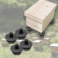 4 vnt avilio kojelės, saugios avilio kojelės, patvarios juodos, lengvai naudojamas bazinis bičių įrankis