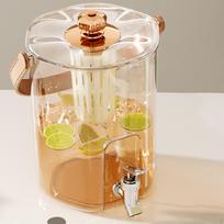 5L gėrimų indas su čiaupu lauko renginiams Rose Gold