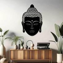 Budos galvos sienų dekoras budistinis ženklas meditacijos ornamentas namų pakabinamas eksponavimas koridoriui