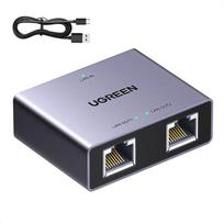 Tinklo skirstytuvas RJ45 -> 2xRJ45 (8P8C) Gigabit - pilkas