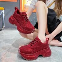 Full Diamond Daddy Shoes Women's Platform Tide Versatile Casual Sports Shoes 35 bordinė