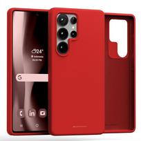 Mercury Pure Magsafe Silicone case for Samsung Galaxy S25 Ultra red