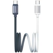 USAMS Bicolor Series SJ756 PD 60W USB-C/USB-C cable 1.2m black and white