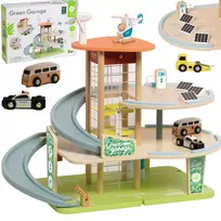 "CLASSIC WORLD" medinis 3 lygių garažas XL su liftu "Eco Zone"