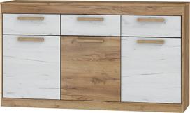 Komoda Maximus 3D3S, ruda/balta