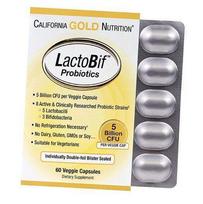 Probiotikai, LactoBif Probiotics 5 milijardai, California Gold Nutrition 60 kaps. (69427001) 60vcaps