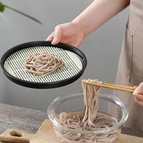 Japoniškas Soba makaronų lėkštė Šaltam patiekalui, Sushi padėklas, Šaltam su nuleidimo anga Square