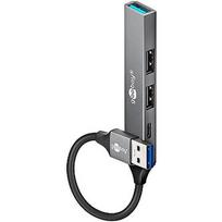 Goobay Slim 4-Port USB Hub, USB-A to USB-C/USB-A, 5Gbit/s | 74458
