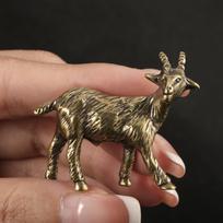 Retro Ožkos Ornamentai Žalvarinės Figūrėlės Arbatos Augintiniai Senovinis Bronzinis Zodiako Gyvūnas Stalo Dekoracija Vintažinis Namų Dekoravimas Suvenyras