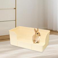 Litter Box Urinal Tray Case Corner Pan Cage Toilet Bedding for Small Animals žalia